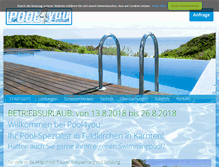Tablet Screenshot of pool4you.net
